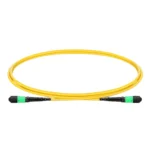 1m (3ft) MTP?-12 (Female) to MTP?-12 (Female) OS2 Single Mode Elite Trunk Cable, 12 Fibers, Type B, Plenum (OFNP), Yellow